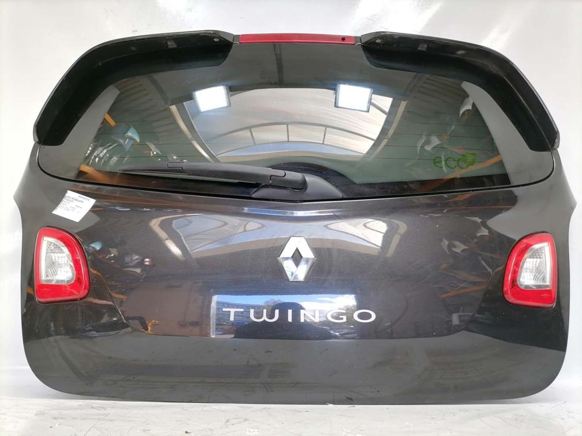 Renault Twingo 2 originla Stoßstange Stossfänger hinten NV676 schwarz Facelift Bj.2014